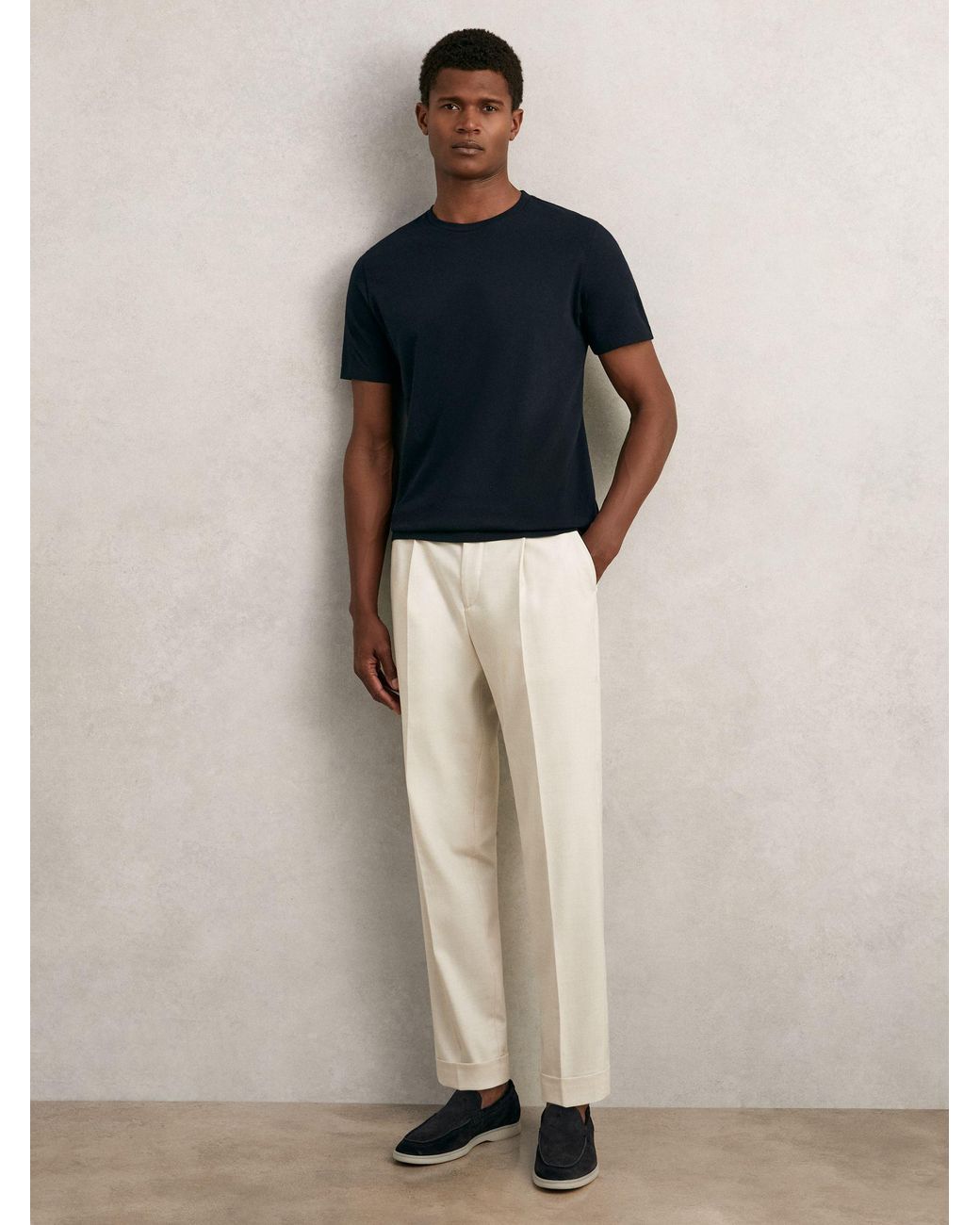 Reiss Black Sage Bless 3 Pack Cotton Crew-Neck Tailored-Fit T-Shirts 3-Pack for men