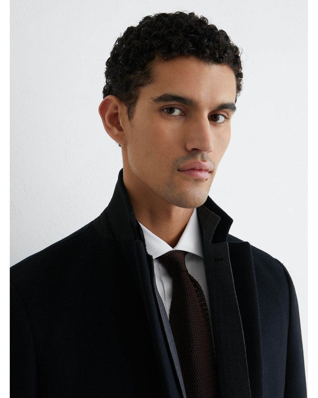 Reiss White Stretch-Cotton Regular-Fit Shirt for men