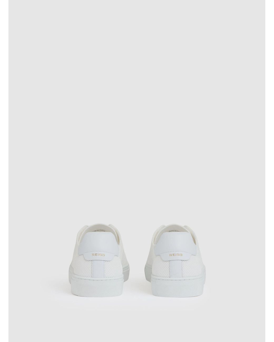 Reiss White Finleyted Low-Top Trainers for men
