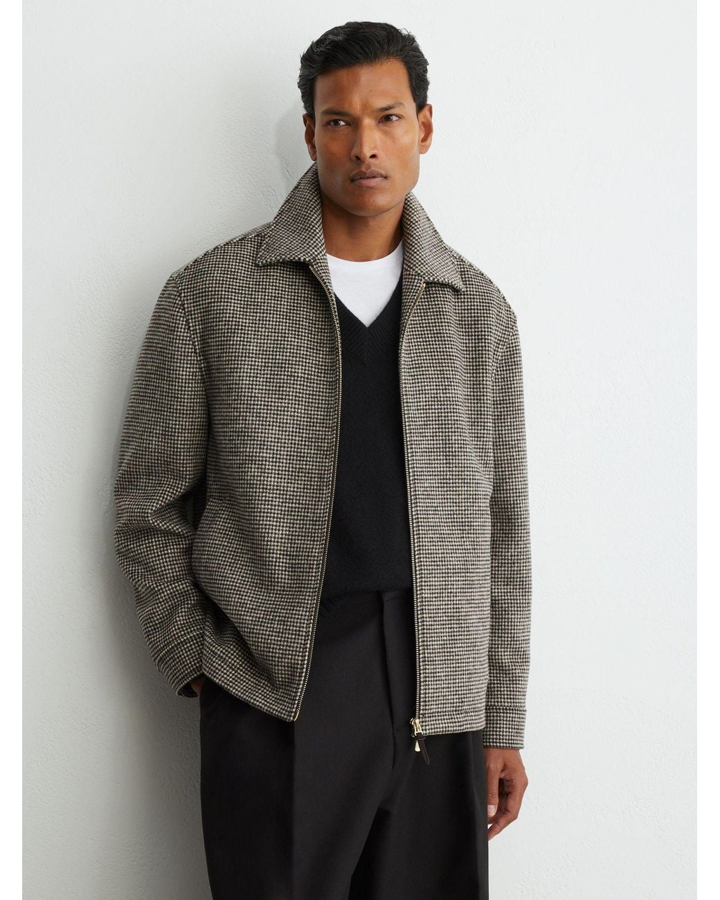 Reiss Gray Petrov - Dark Brown Shirt, S for men