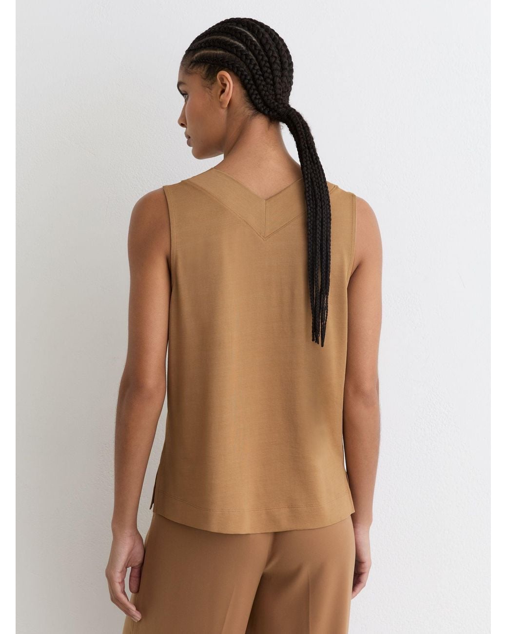 Reiss Natural V-Neck Shell Top