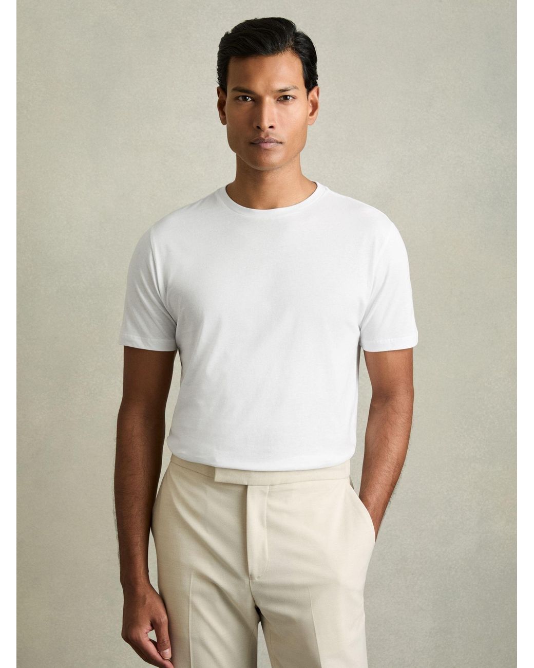 Reiss White Bless Three Pack Of Crew Neck T-Shirts for men