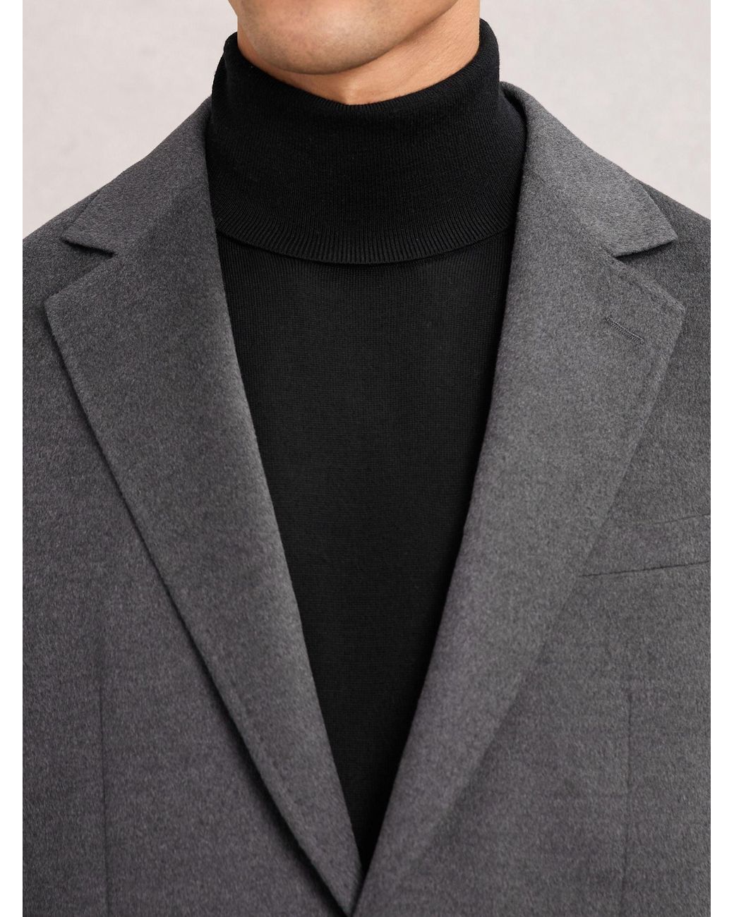 Reiss Gray Patch Single-Breasted Blazer With Gilet Insert Tailored-Fit for men
