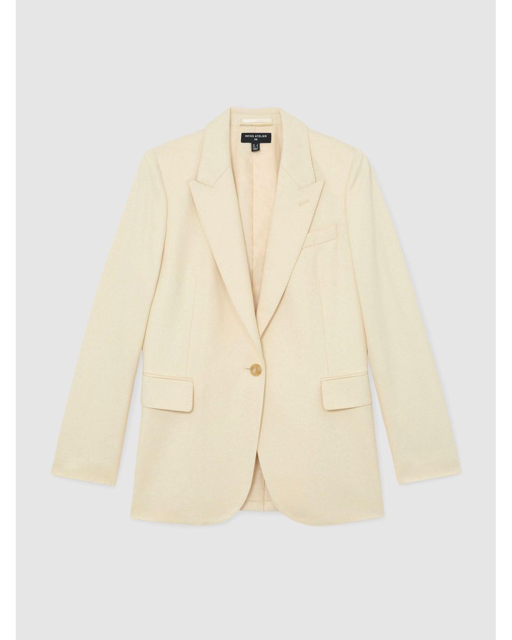 ATELIER Natural Silk-wool Single-breasted Suit Blazer