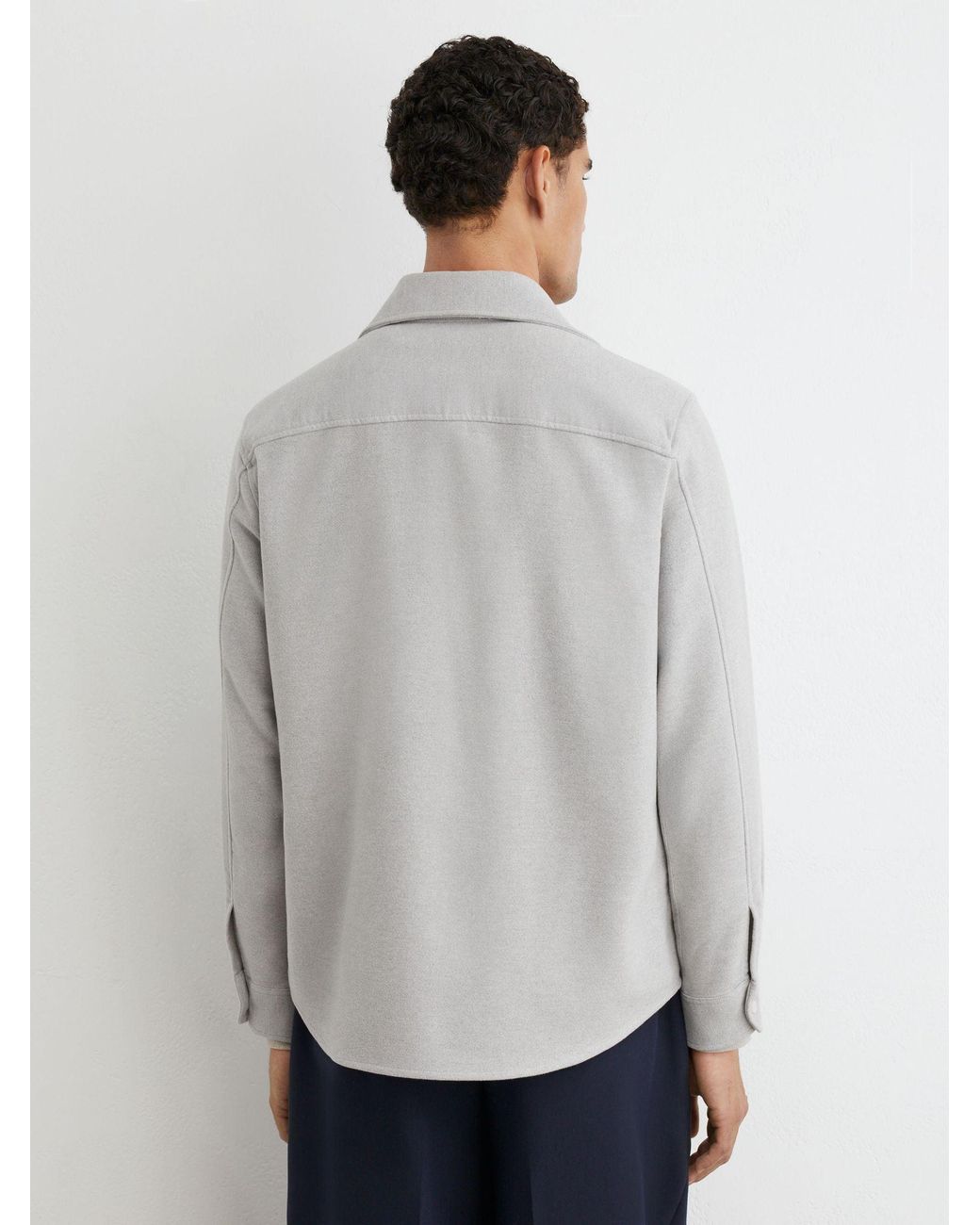 Reiss Gray Sands - Grey Melange Shirt, Xs for men