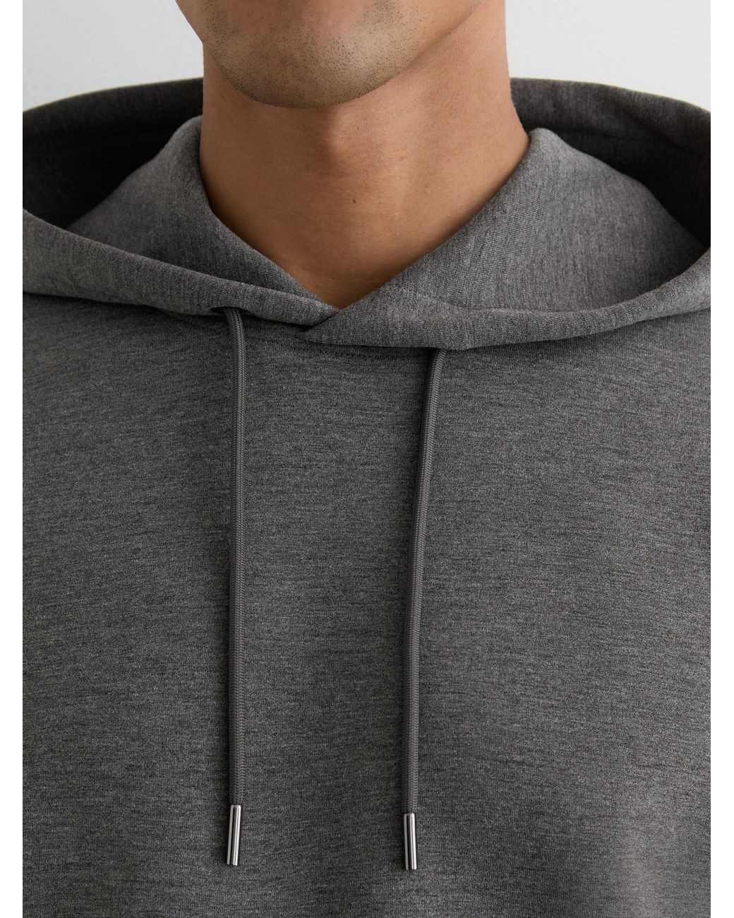 Reiss Gray Fabien - Charcoal Melange Sweat Tops, L for men