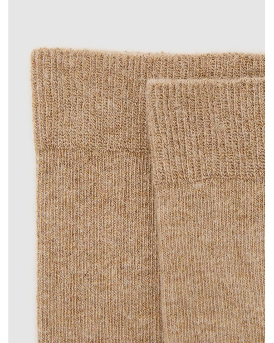 Reiss Natural Cotton-Blend Wide-Rib Socks