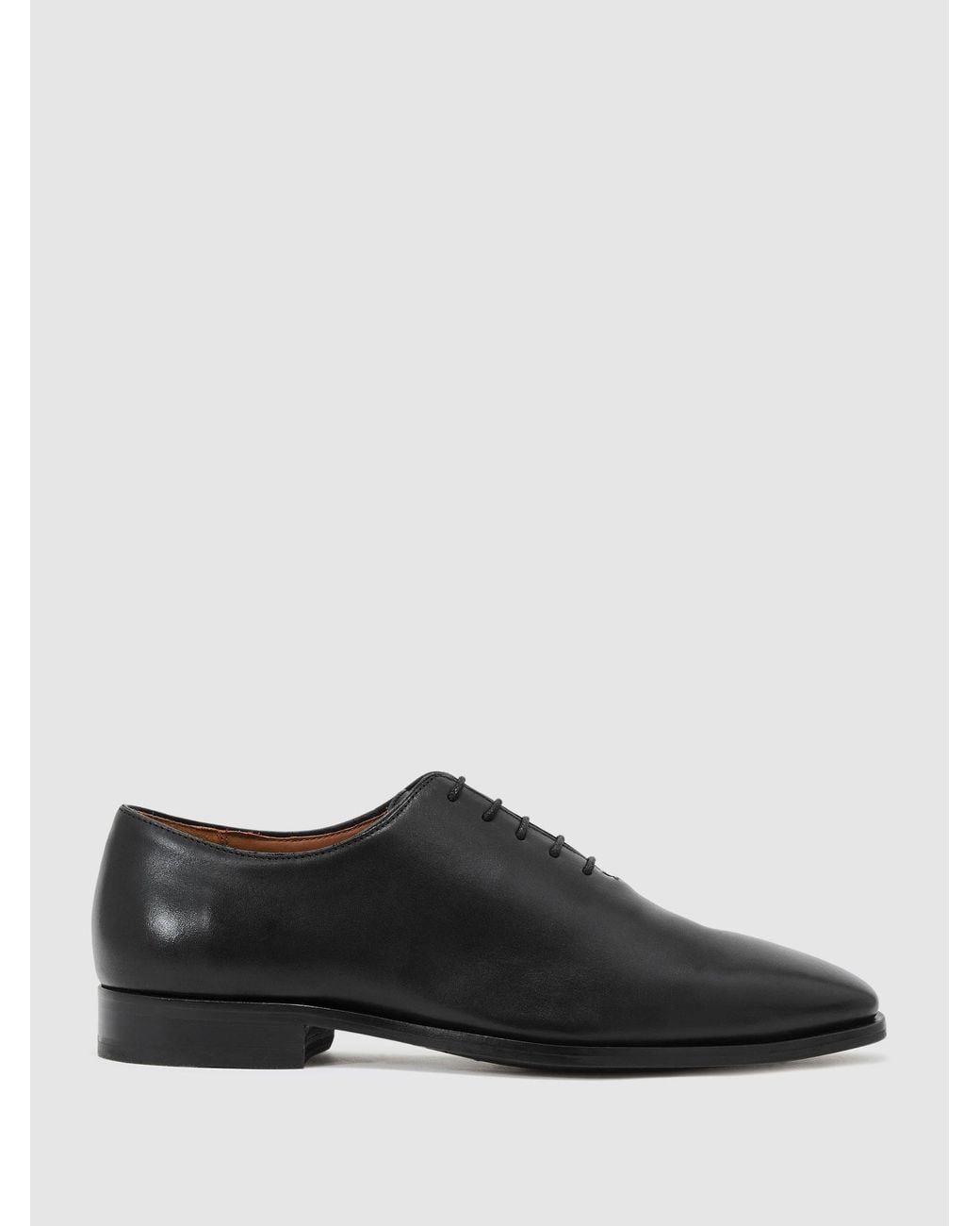 Reiss Mead - Black Leather Lace-up Shoes, Us 8 (uk 7) for men