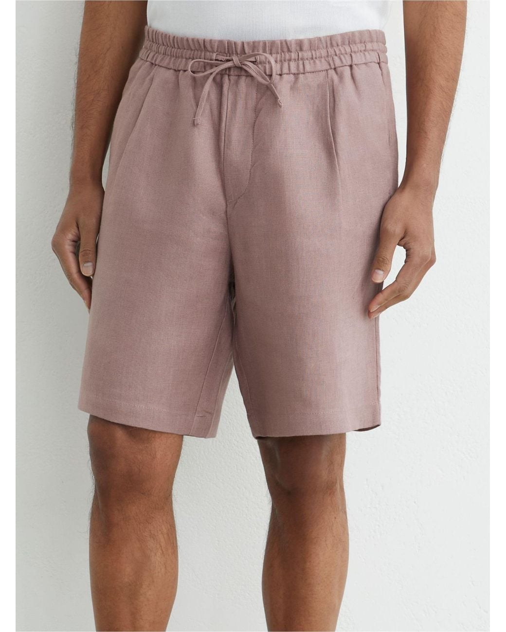 Reiss Multicolor Linen Drawstring Shorts for men