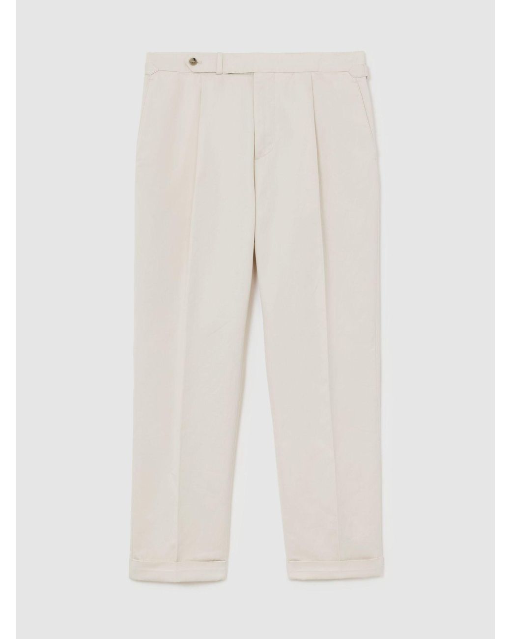 ATELIER White Cotton-blend Trousers for men