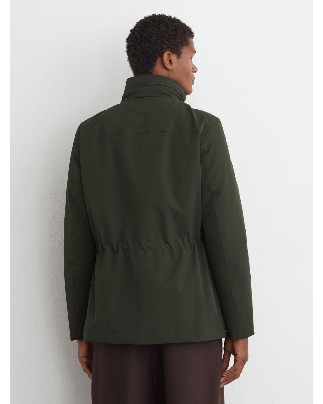 Reiss Green Four-Pocket Hooded Jacket With Removable Gilet for men