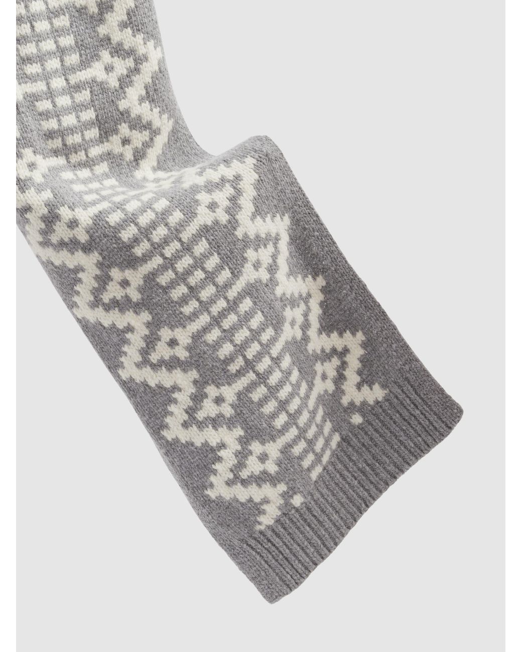 Reiss Gray Berwin Wool-Blend Scarf for men