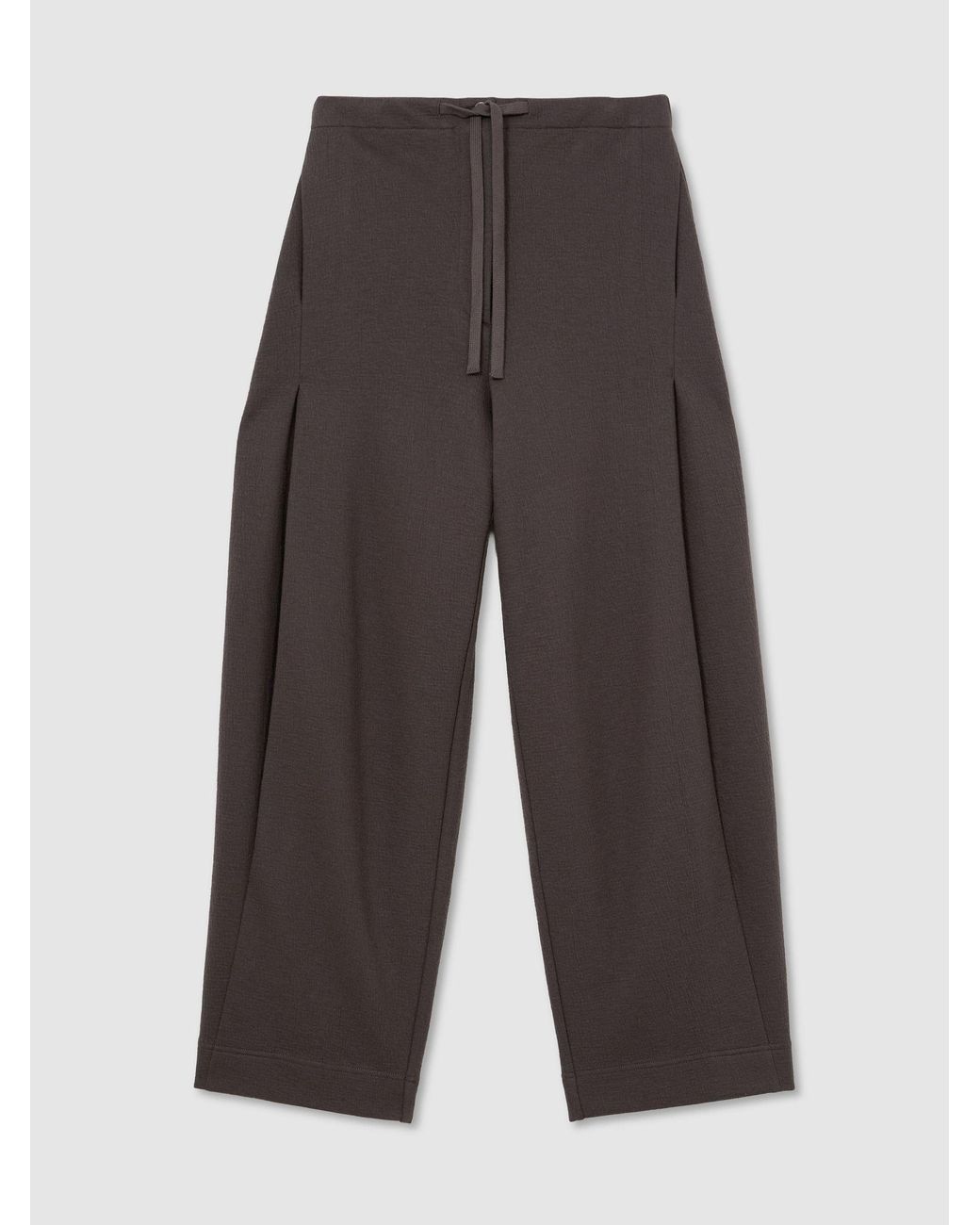 Reiss Multicolor Leoni - Grape Burgundy Petite Cotton-blend Barrel-leg Drawstring Trousers, Us 6