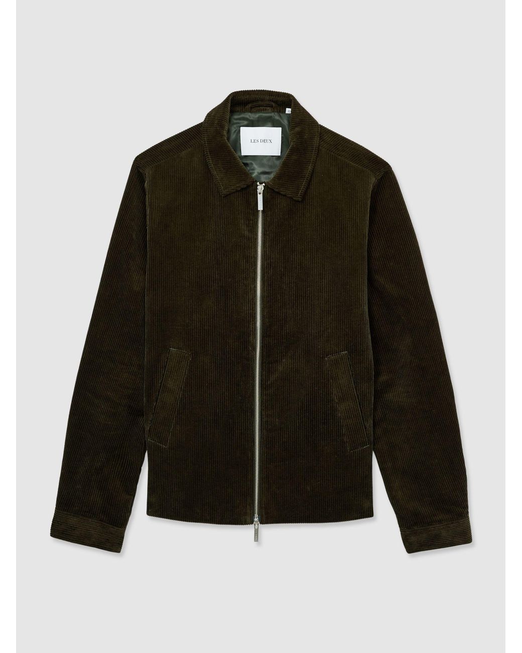 Les Deux Black Marchall Jacket Cotton Plain for men