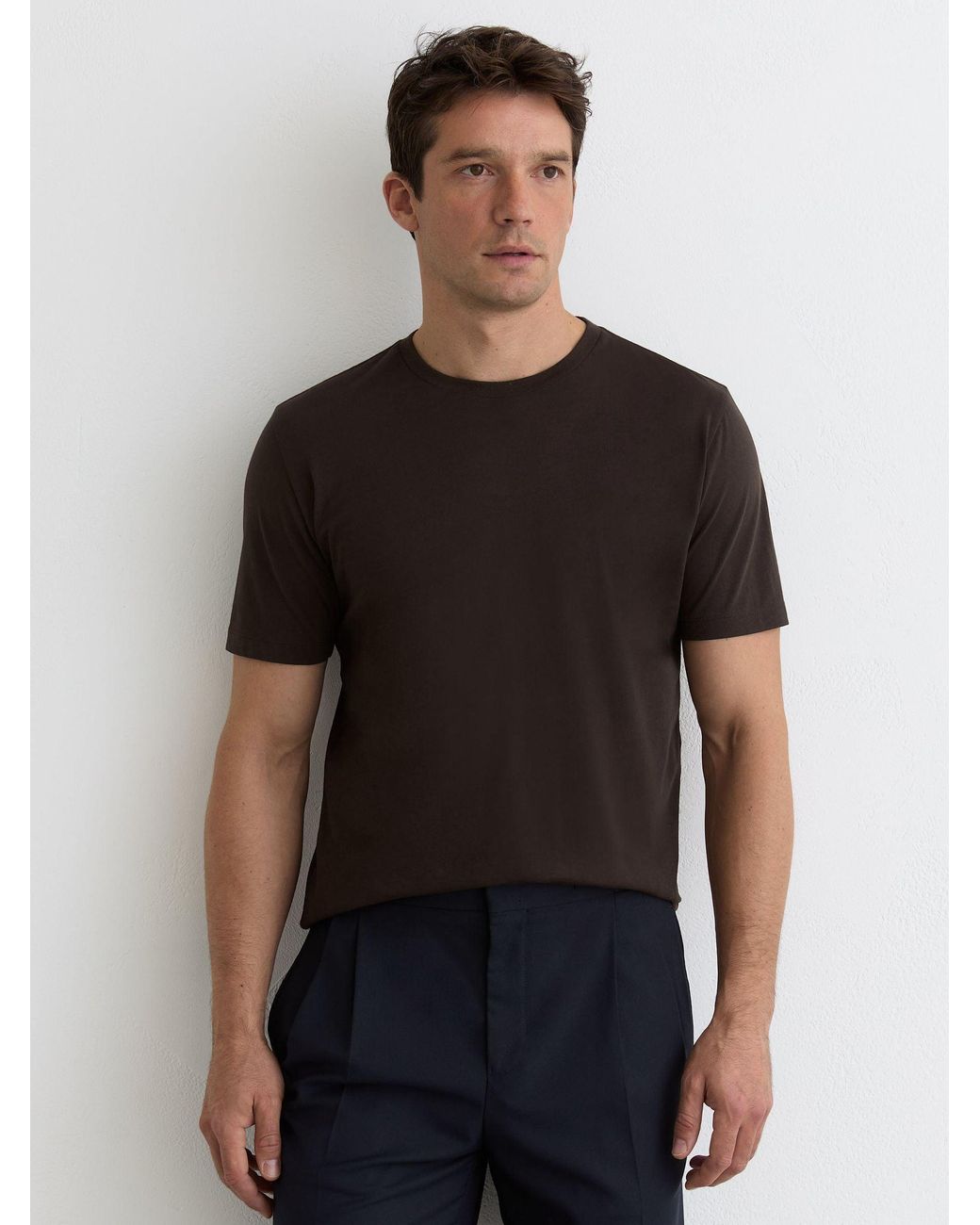 Reiss Black 3 - White/navy/coco Brown Bless T-shirt 3 Pack, Large for men