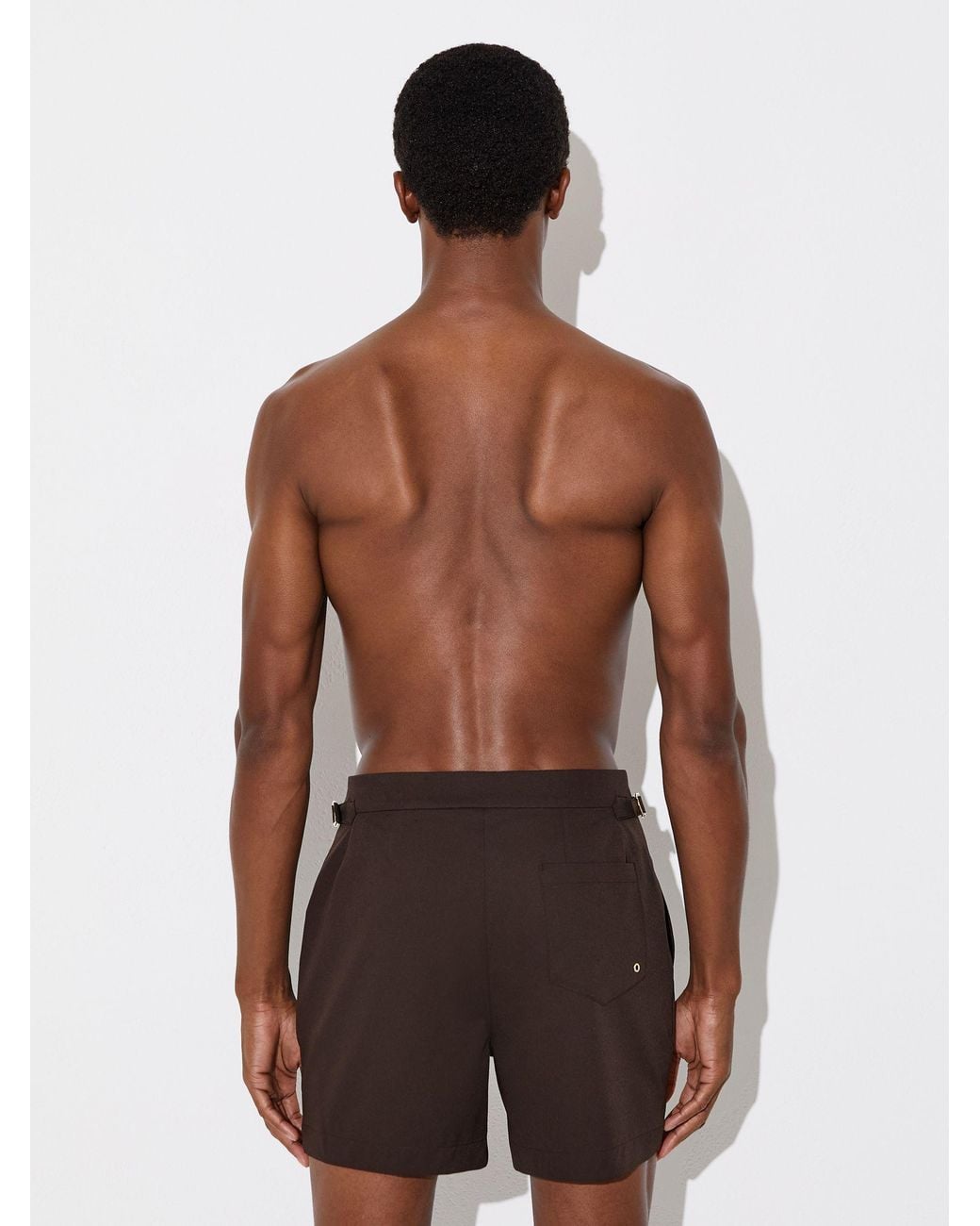 Reiss Brown Swim Shorts for men