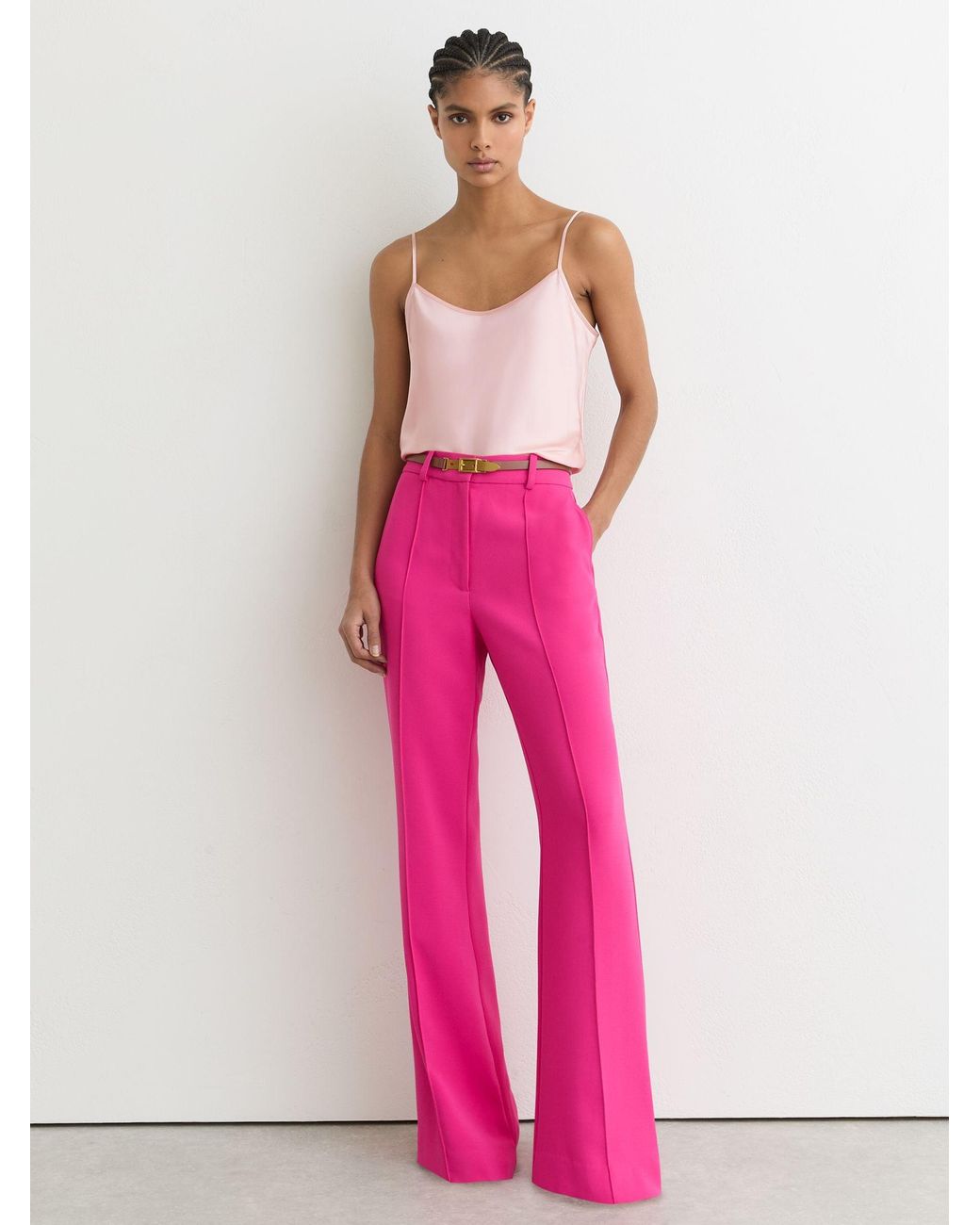 Reiss Pink Silk Cami Top