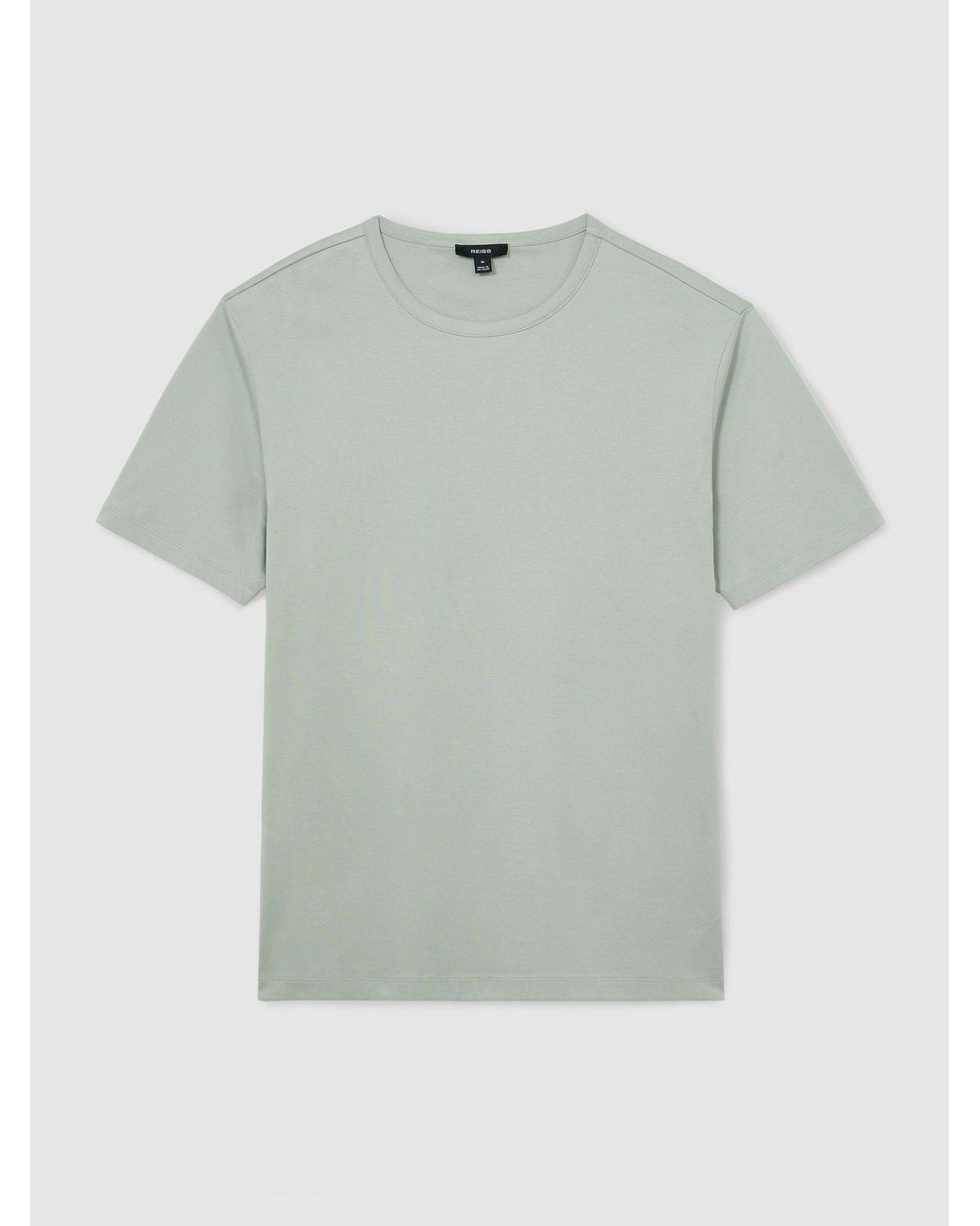 Reiss Gray Count - Light Sage Green Air-water Cotton Tailored-fit T-shirt, Xxl for men