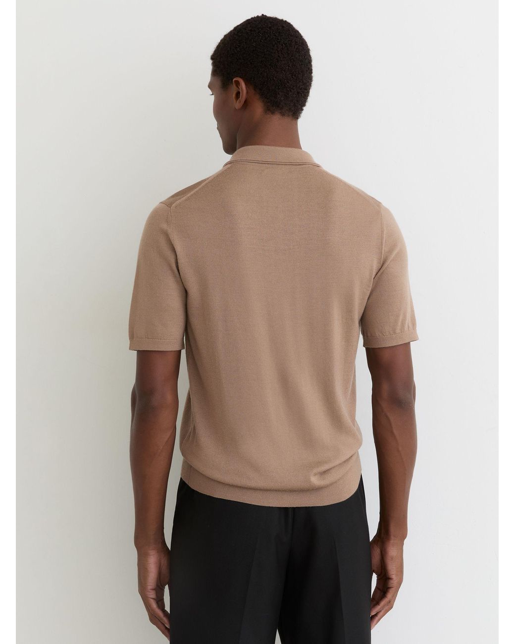 Reiss Multicolor Duchie - Camel Brown Polo Shirt, S for men