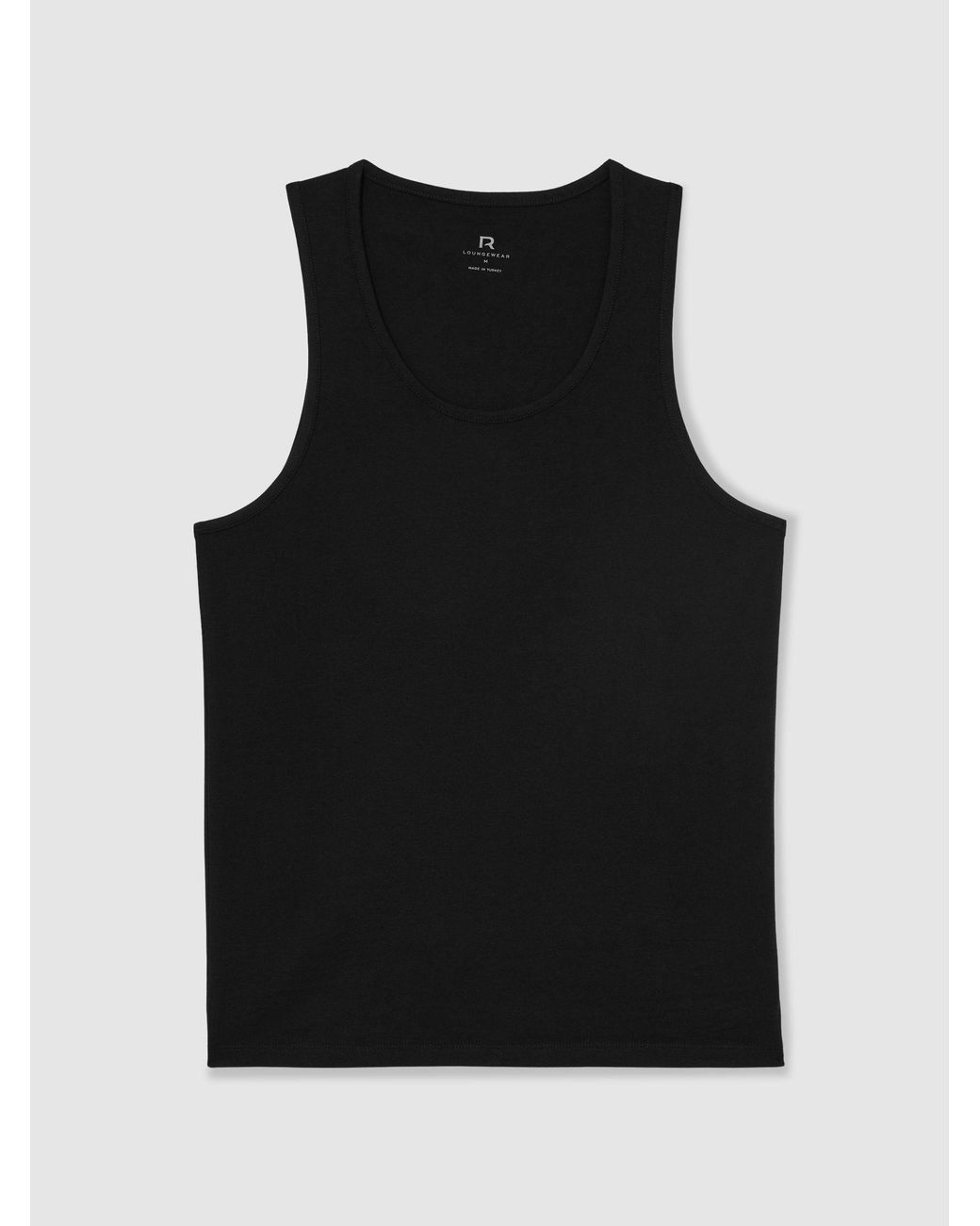 Reiss Black Cotton Stretch Vest for men
