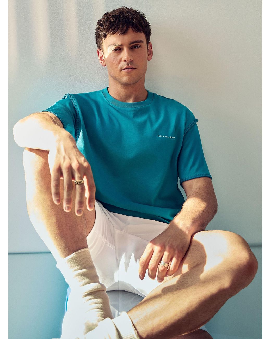 Reiss Blue Reiss Men's Teal Green for men