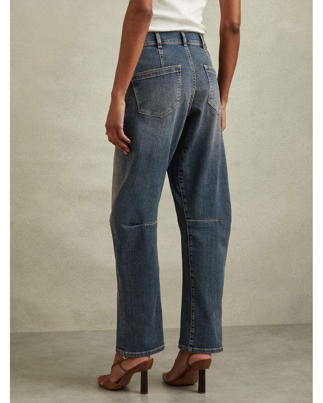 Reiss Natural Mahni Jeans Cotton Plain