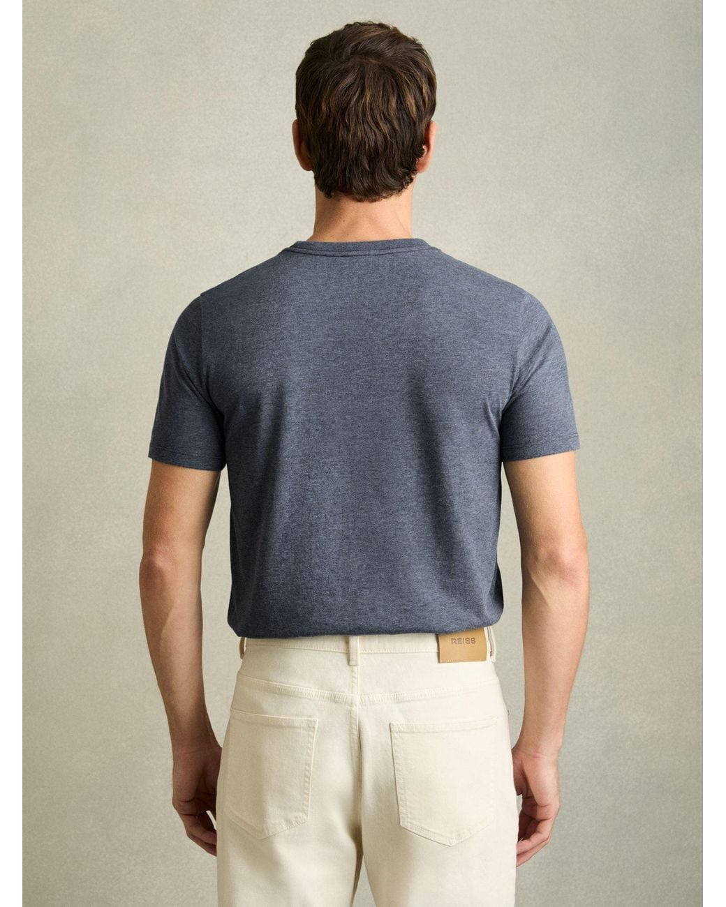 Reiss Bless - Soft Blue Crew Neck T-shirt, Xxl for men