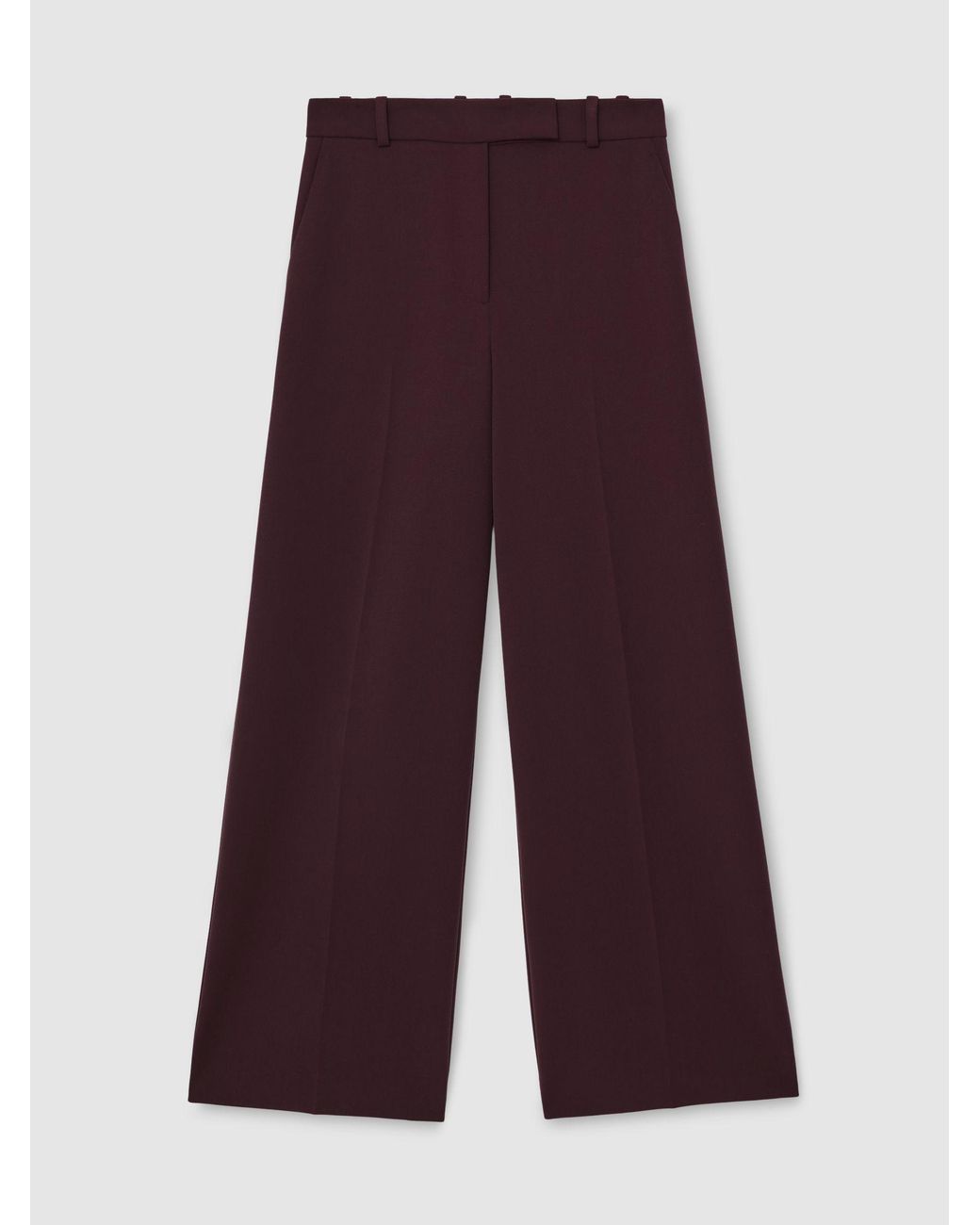 Reiss Blue Wide-Leg Suit Trousers
