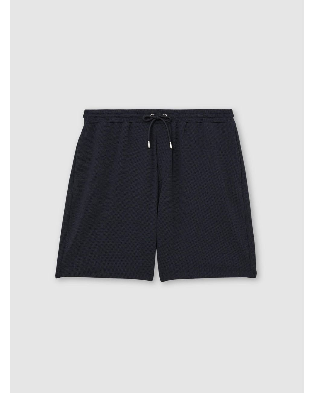 Reiss White Textured Drawstring Shorts for men