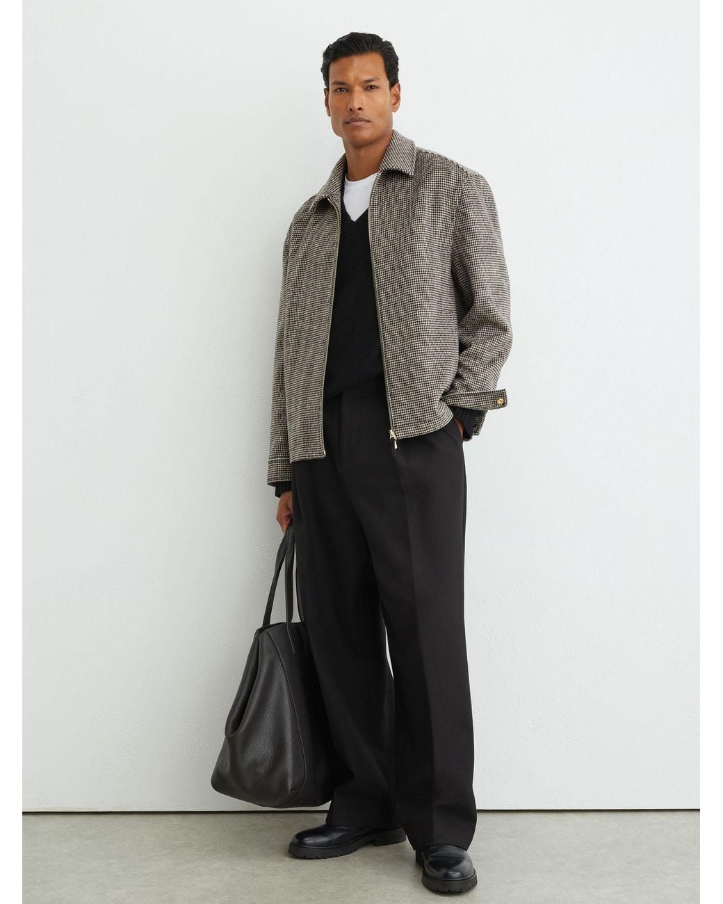 Reiss Gray Petrov - Dark Brown Shirt, S for men
