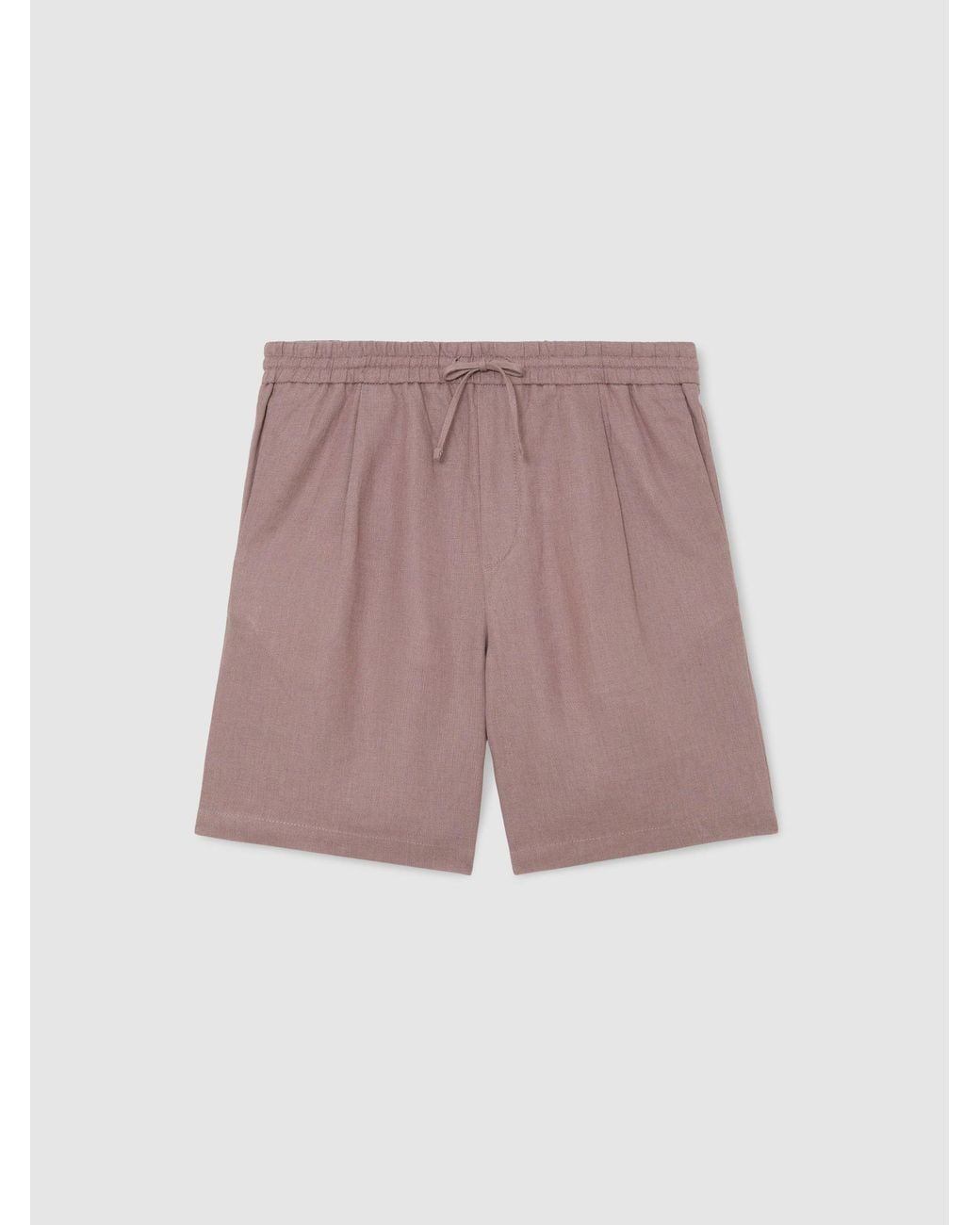 Reiss Multicolor Linen Drawstring Shorts for men