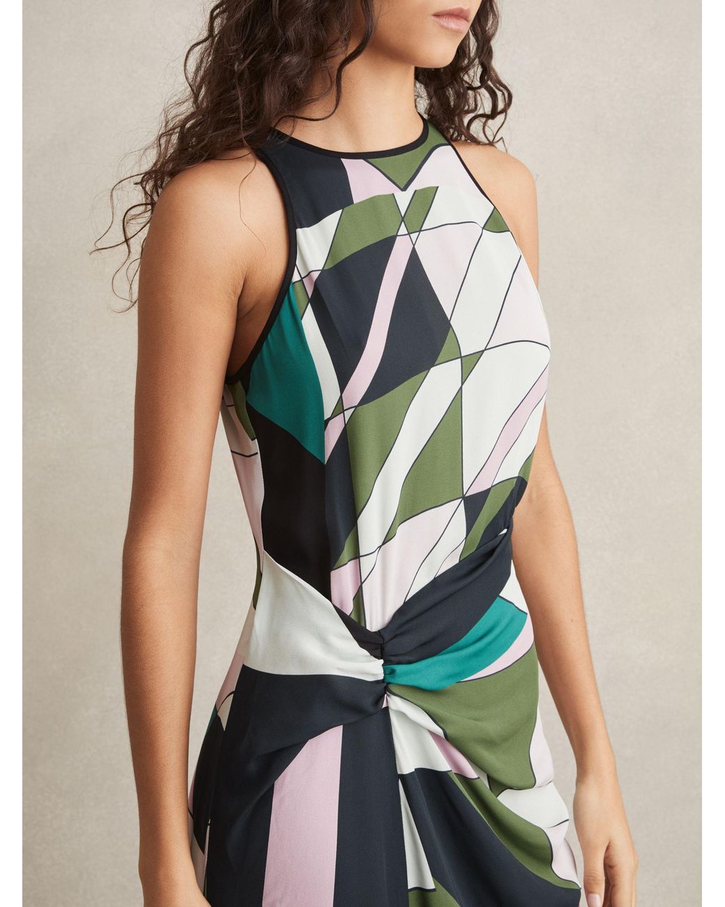 slim fit dress slacks Freya Green Printed Short Dress | Women's Clothing main image 1