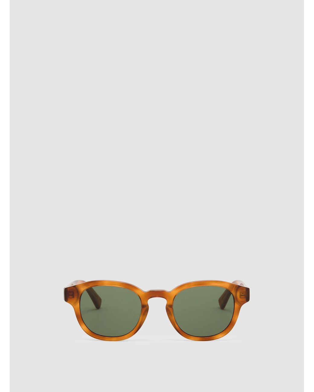 Messyweekend Blue Round-Frame Sunes for men