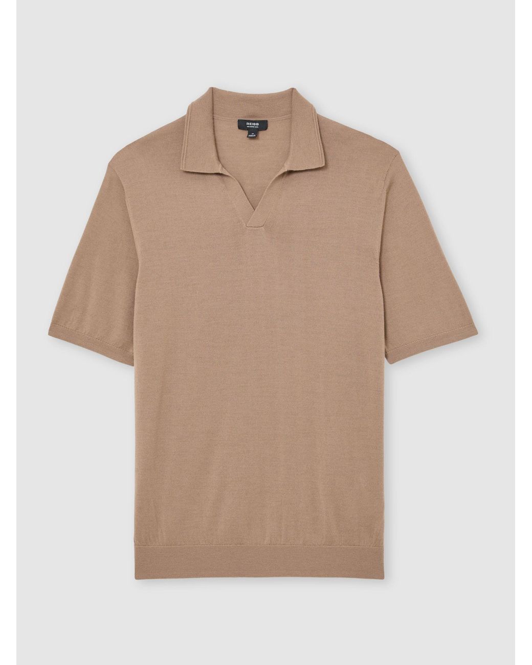 Reiss Multicolor Duchie - Camel Brown Polo Shirt, S for men