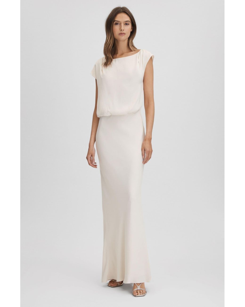 【海外限定】REISSドレス☆Ivory Rupa Draped Maxi Dress reiss-Ivory-Rupa-Ivory-Draped-