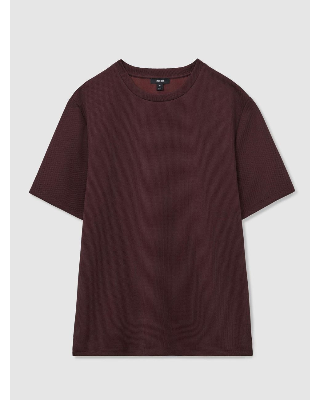 Reiss Textured Modern-Fit Crew-Neck T-Shirt for men