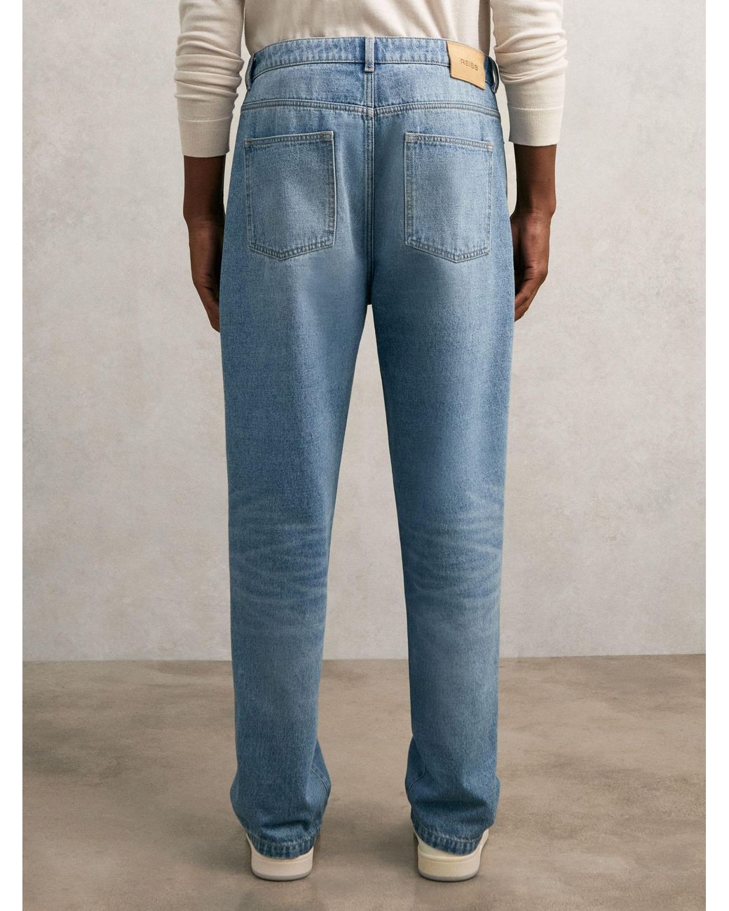 Reiss Blue Broadway Jeans Cotton Plain for men