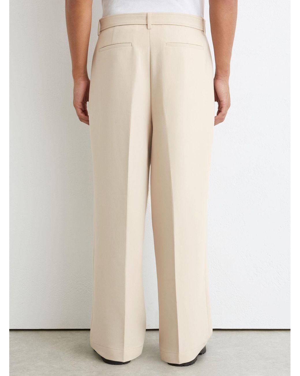 Reiss Natural Atwell - Stone Trousers, 30 for men