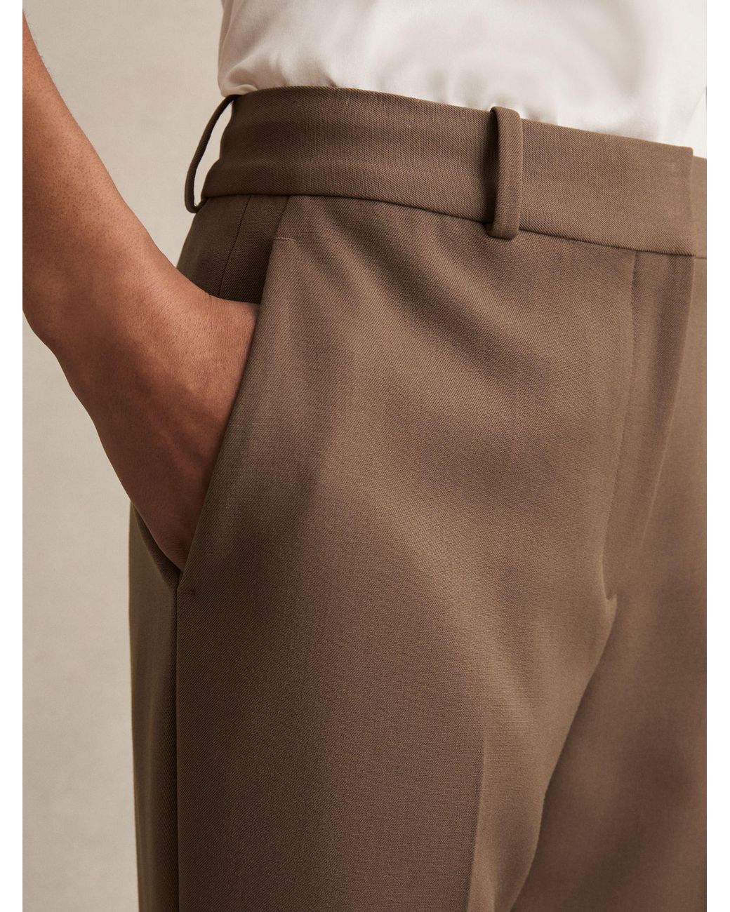 Reiss Natural Slim-Fit Suit Trousers