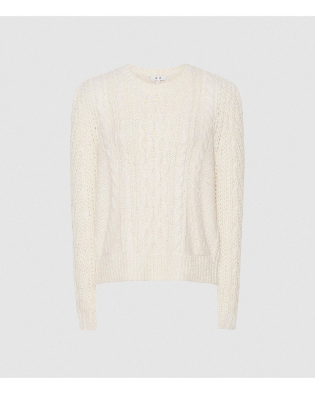 reiss cable knit jumper