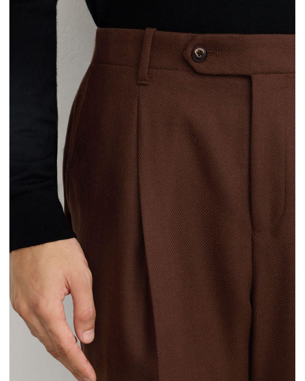 Reiss Black Terrain Wool-Blend Twill Relaxed-Fit Suits for men
