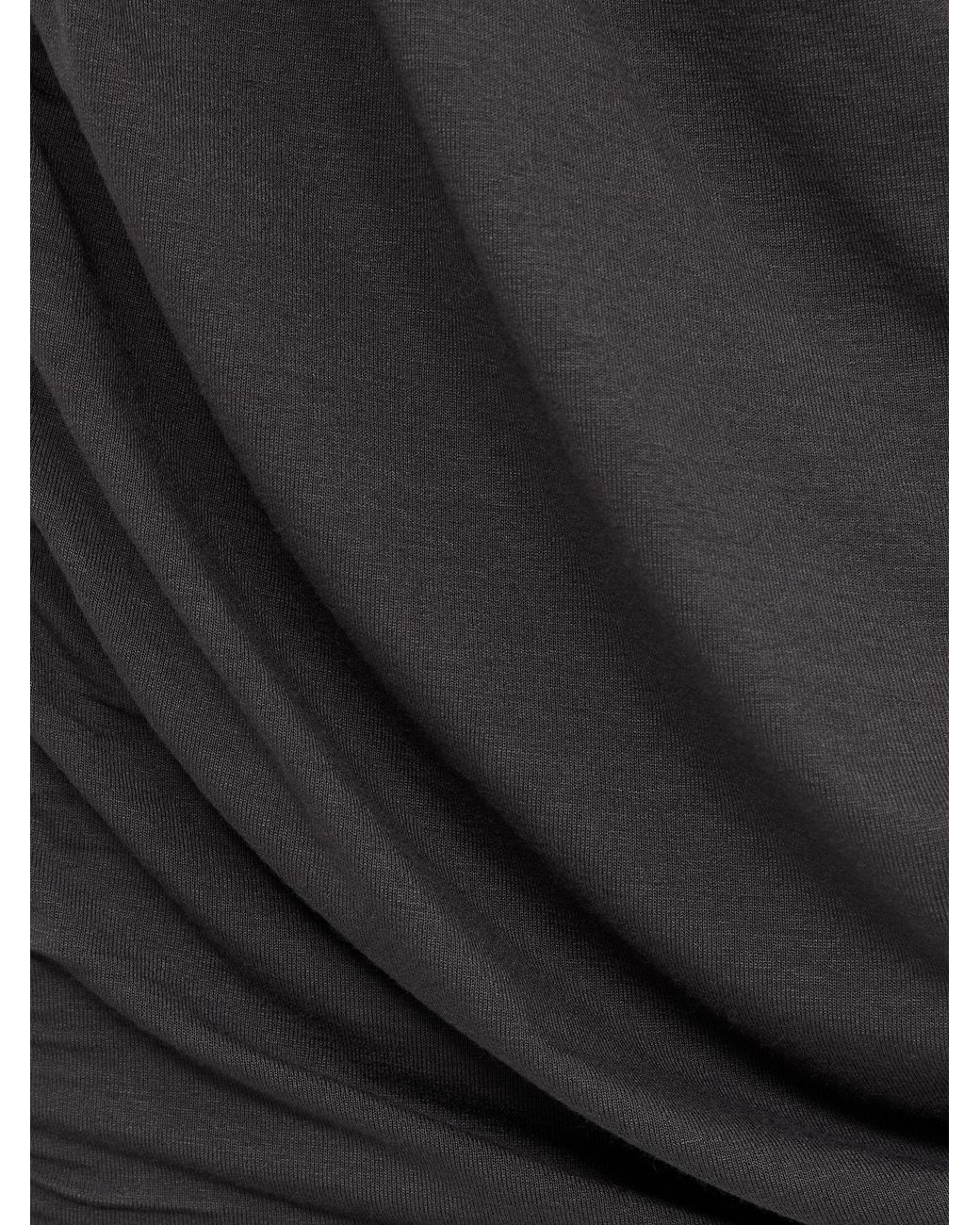 Reiss Black Ruched Mini Dress