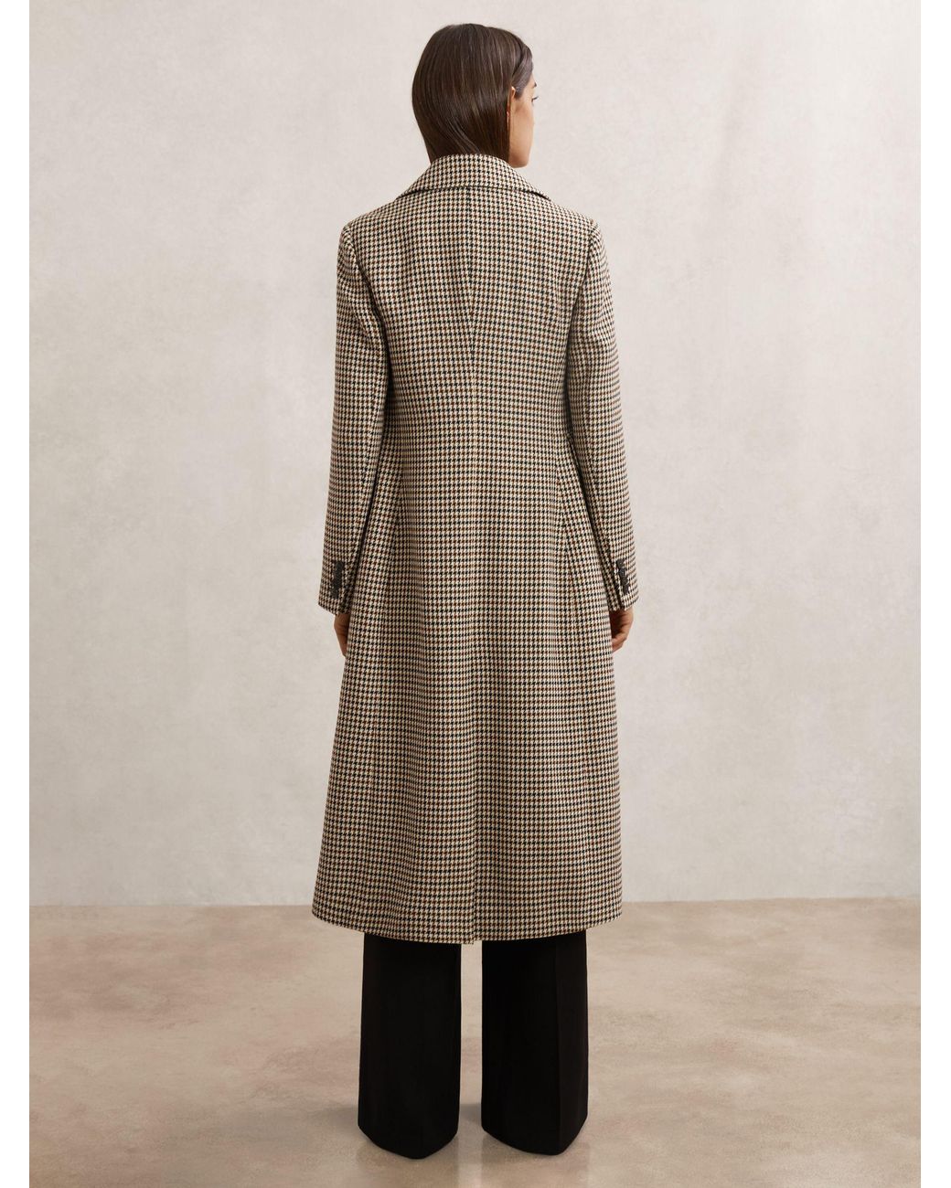 Reiss Natural Wool-Blend Single-Breasted Coat