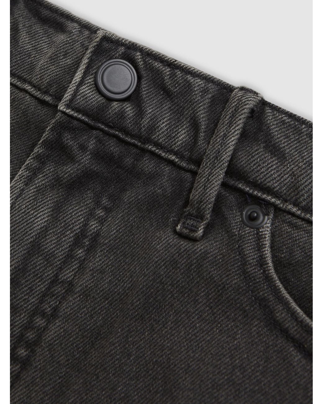 GOOD AMERICAN Black American Denim Barrel Shorts