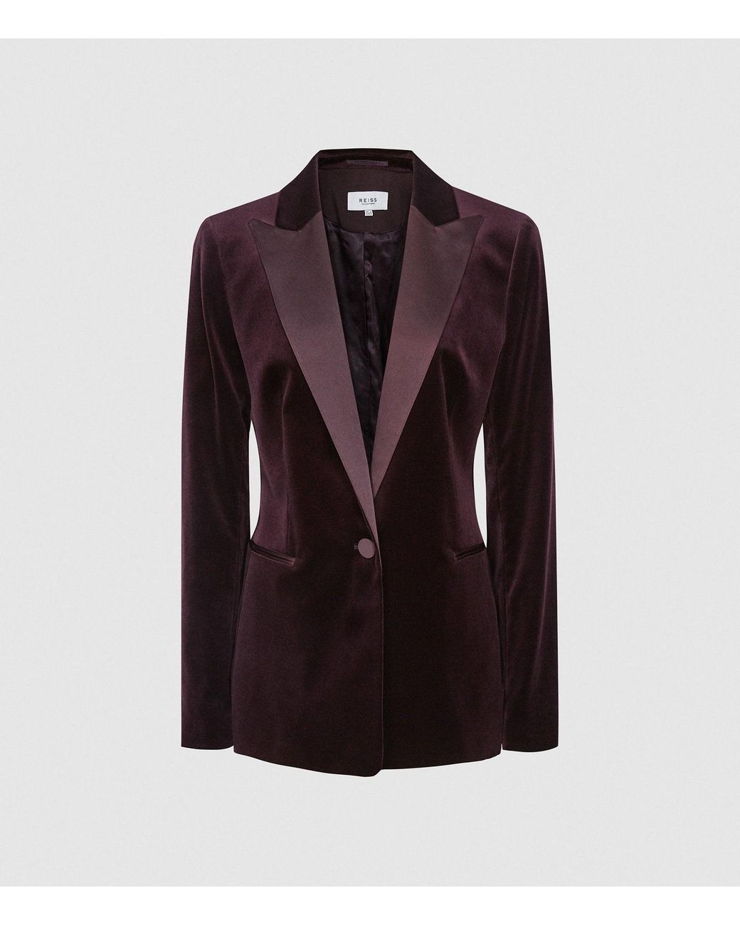 Reiss Opal Velvet Blazer Lyst
