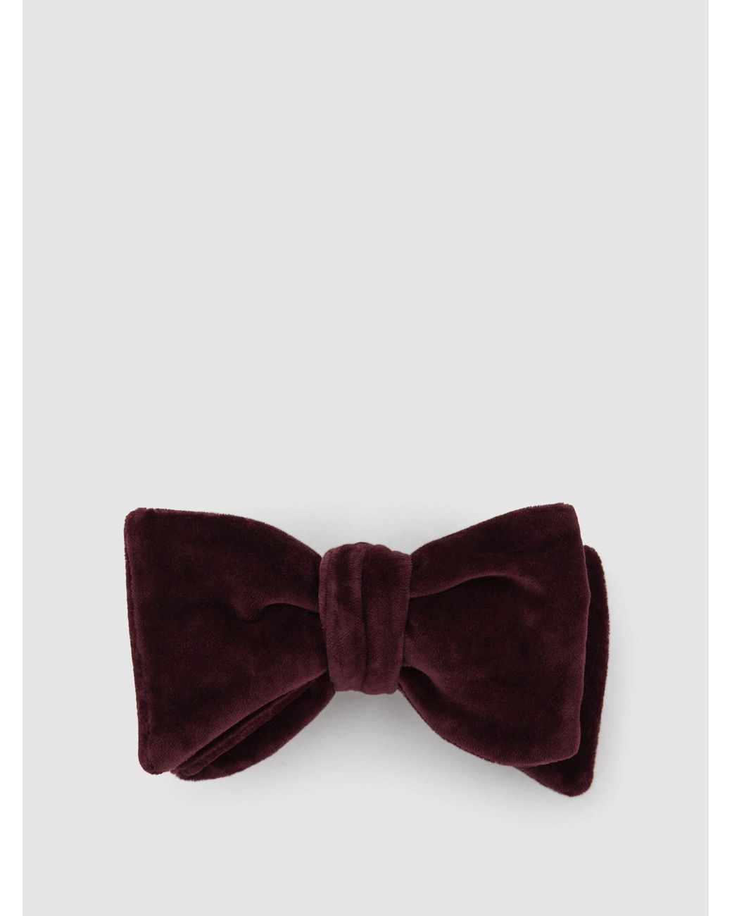 Reiss Purple Hike - Bordeaux Velvet Bow Tie, One for men