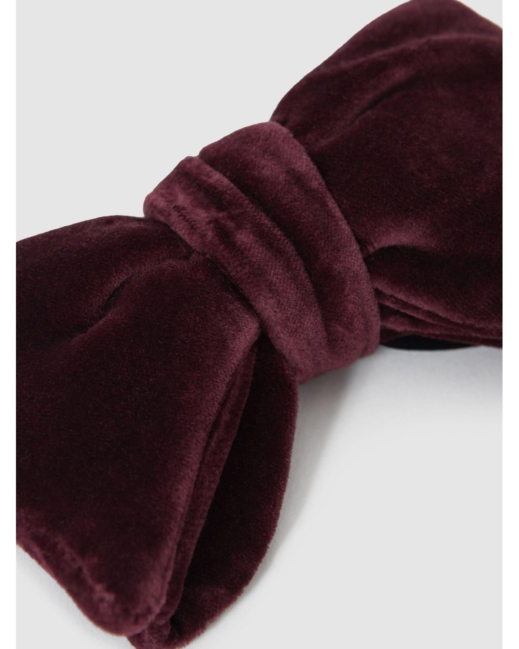 Reiss Purple Hike - Bordeaux Velvet Bow Tie, One for men