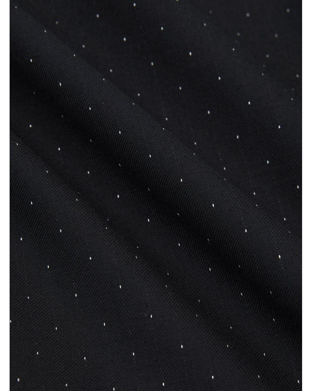 Reiss Black Single-Breasted Polka-Dot Suit Blazer Classic-Fit Wool-Blend for men