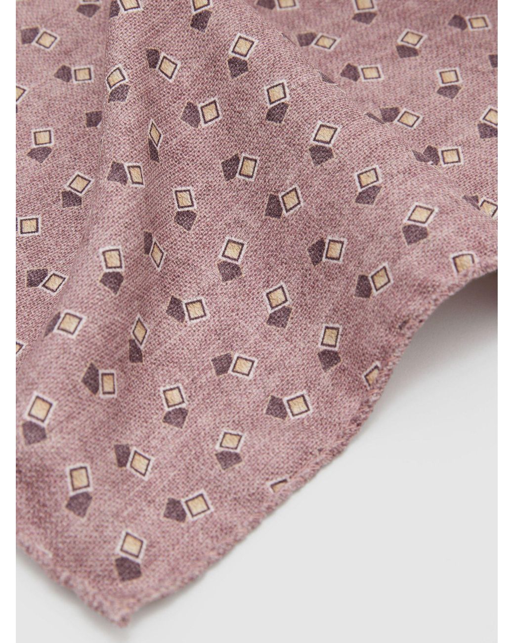 Reiss Florin - Soft Pink Silk Floral Medallion-print Pocket Square, One for men