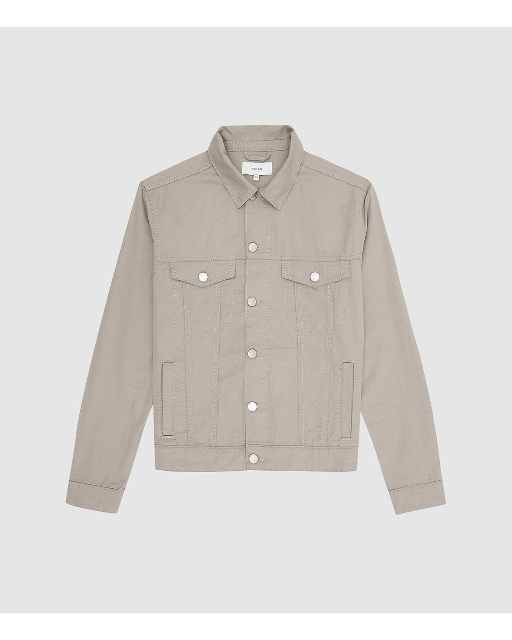 Reiss Surrey - Cotton Linen Trucker 